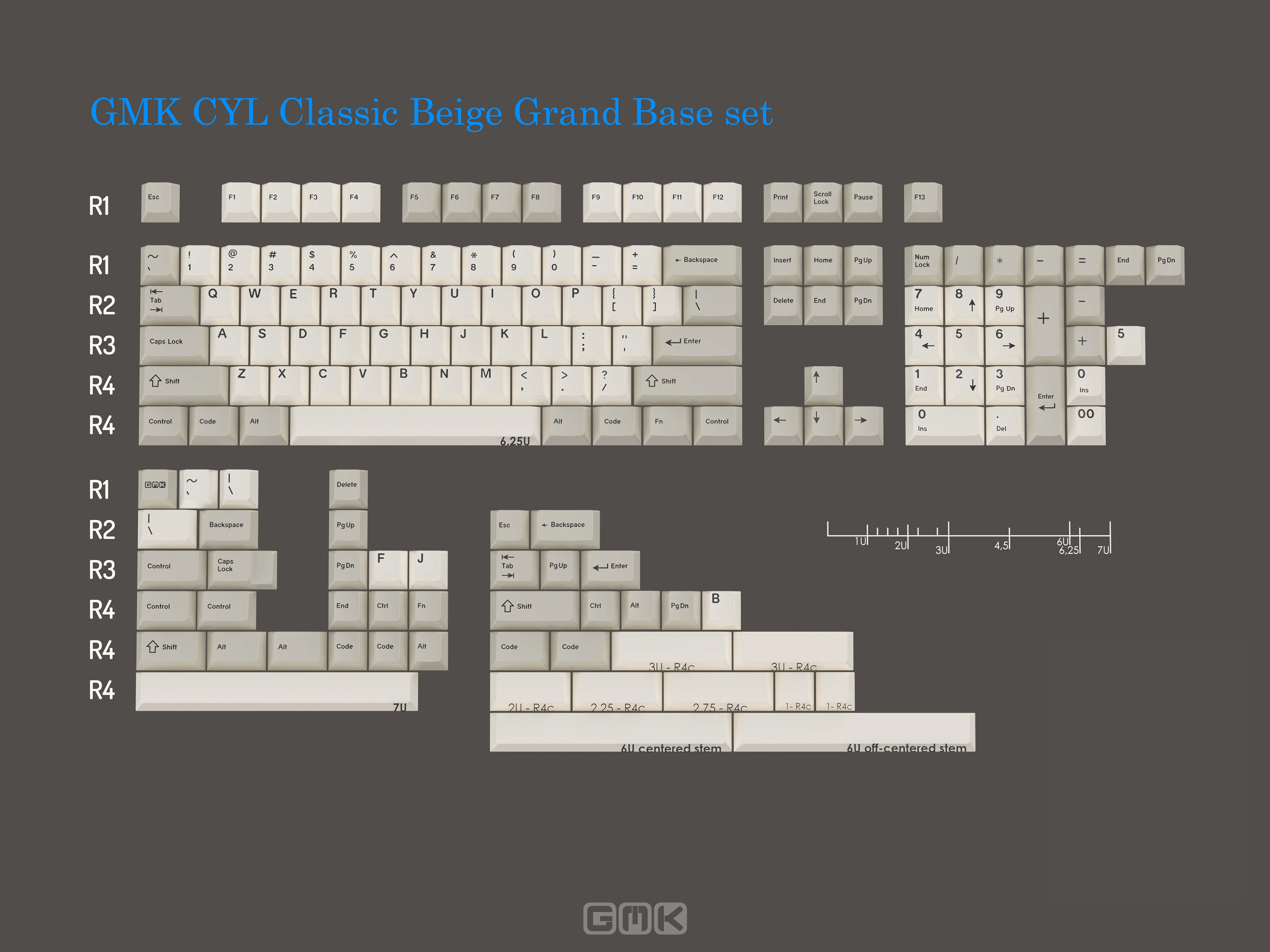 GMK Classic Beige Keycaps | Retro Aesthetic for Modern Keyboards
